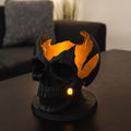 Gebrochener Totenkopf LED Teelicht Halter