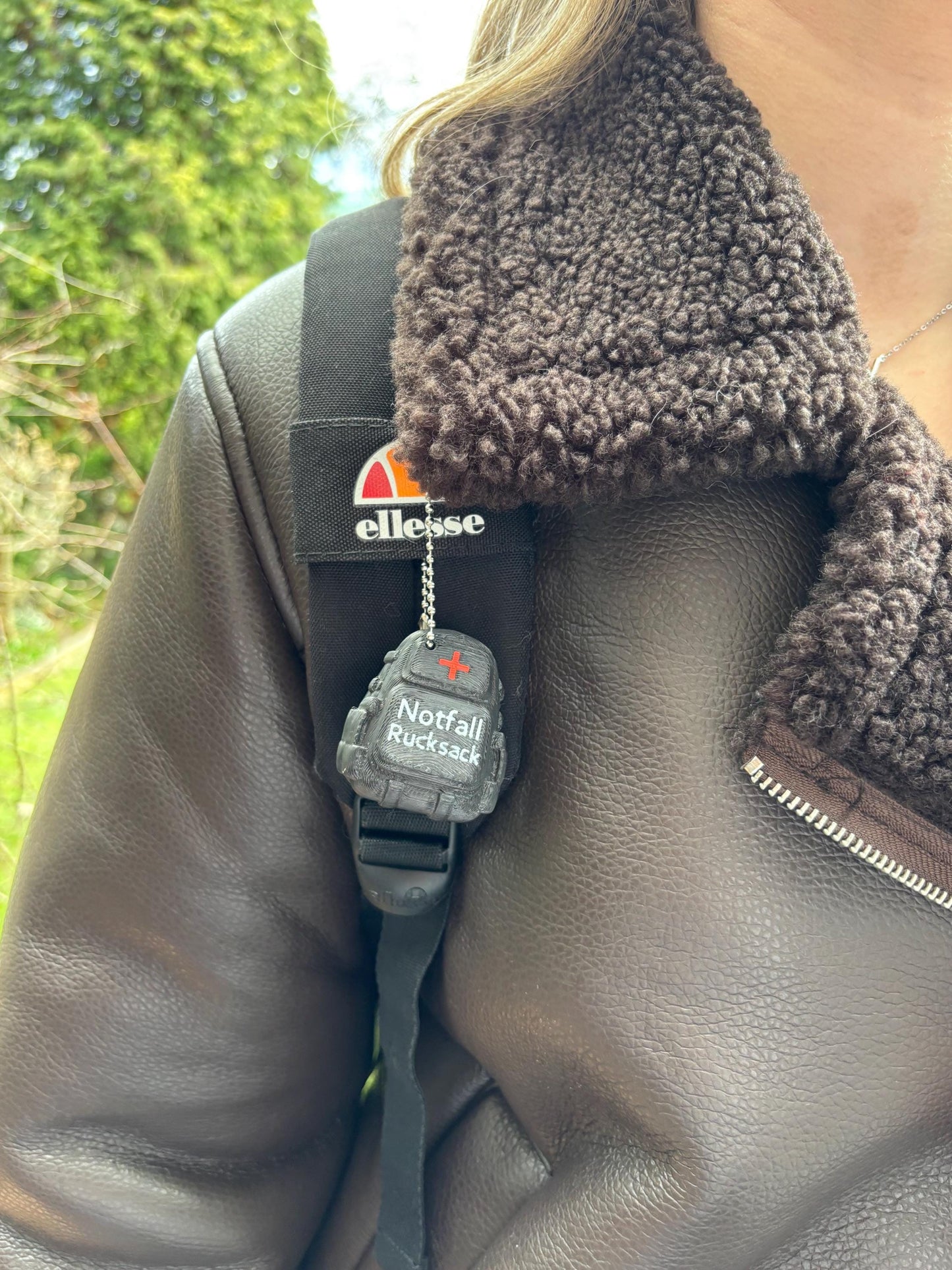 Notfall Anhänger Rucksack | Notfallkontakt Anhänger | Allergie Info Tag