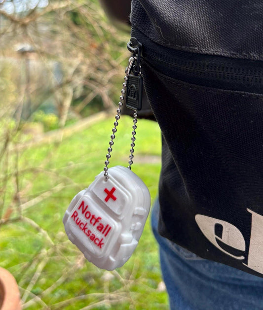 Notfall Anhänger Rucksack | Notfallkontakt Anhänger | Allergie Info Tag